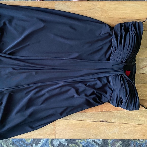 Black strapless flowing dress. Size S - Picture 6 of 6